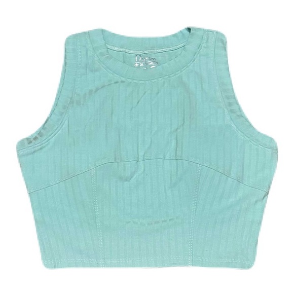 Women Removable Padded Cropped Tank Top Sleeveless by DMNZNS Size L - Picture 8 of 8